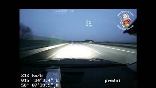 Policie ČR: Řidič jel na D11 rychlostí 205 km/h