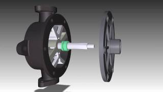 Hand water pump disassembly visualisation