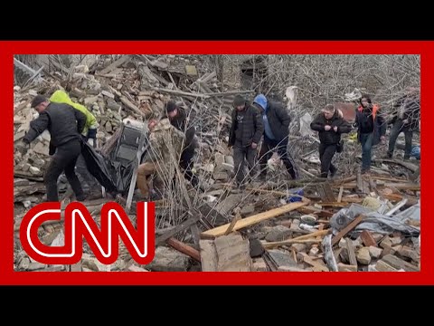 See the destruction left after massive Russian missile attack on Ukraine