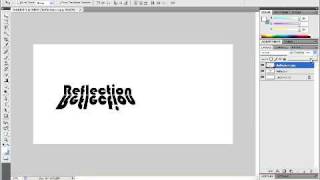 Create Text reflection - Photoshop Tutorials