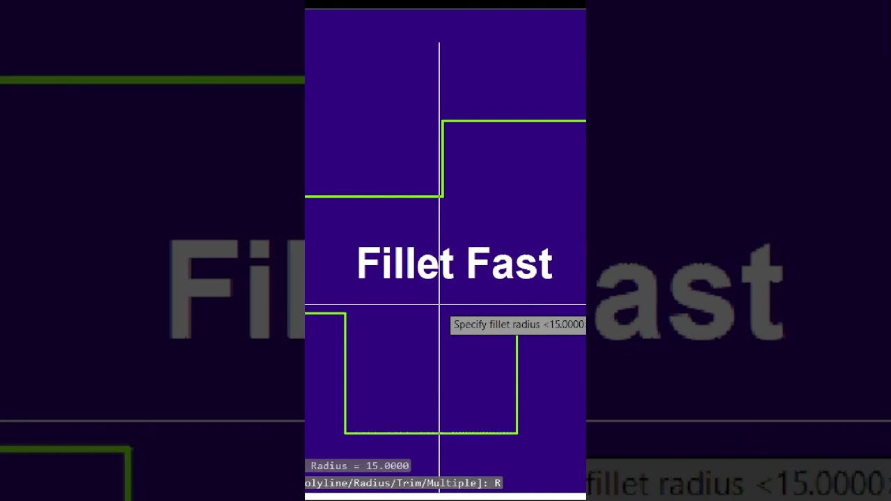 AutoCAD Fillet Command | Fast Trick 