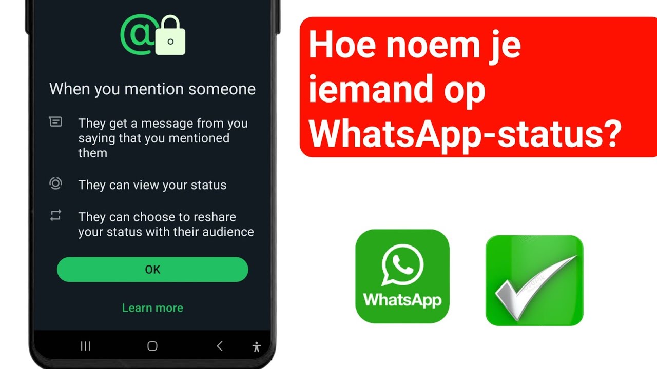 Hoe noem je iemand op WhatsApp Status | Hoe noem je iemand op WhatsApp