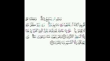 6 - سورة الأنعام ٢٥-٢٦ - محمود خليل الحصري