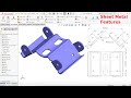 Solidworks sheet metal exercise basic features