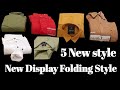 How to fold shirt for showroom | Shirt folding tricks | Organization tips to save space | new shirt