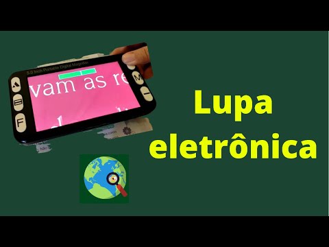 Lupa eletrônica portátil para pessoas com baixa visão !