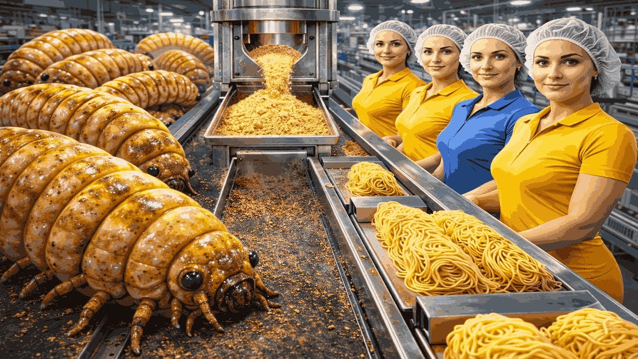 Millions of Mealworms Processed per Day | Inside a Modern High-Tech ...