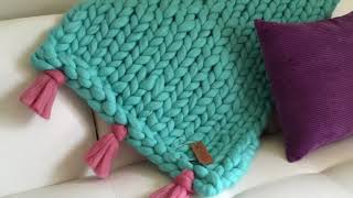 Super Chunky Merino Wool Blankets Throws