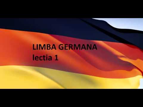 Limba Germana Pentru Incepatori Lectia 1 Youtube