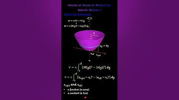 Volume of Solids of Revolution: Washer Method 1 #integralcalculus #calculus2 #maths #college
