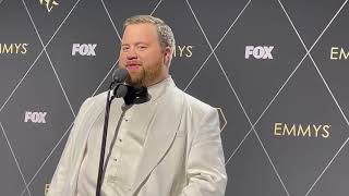 Paul Walter Hauser (Best Movie/Limited Supporting Actor, 'Black Bird') Emmy Awards 2023 backstage