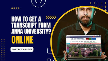 How to Get Your Anna University Transcript Online | Step-by-Step Guide