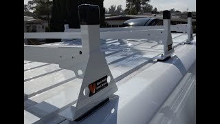 VanTech H1 Roof Rack 2 Bar Install  Ram ProMaster Extended High Roof 2018