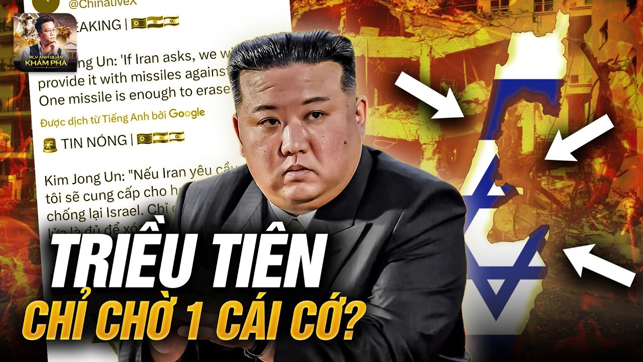 ÔNG TRUMP ĐE DỌA BÓP NGHẸT IRAN, TRIỀU TIÊN BẤT NGỜ DỌA BIẾN ISRAEL THÀNH BÌNH ĐỊA TRONG CHỚP MẮT