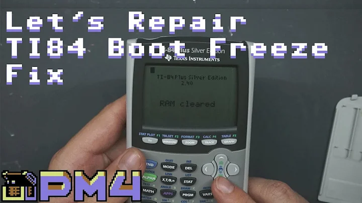 Let's Repair - TI84 boot freeze fix