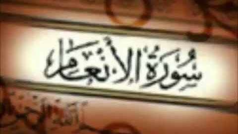 سورة الانعام بصوت ملائكي 😍