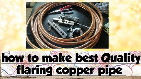 how to make an R410A flare for mini split AC unit installation