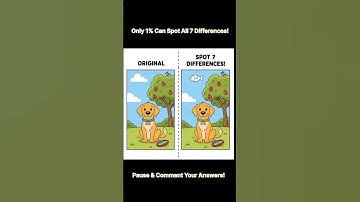 Only 1% Can Spot All 7 Differences! 🔍🐶 #shorts