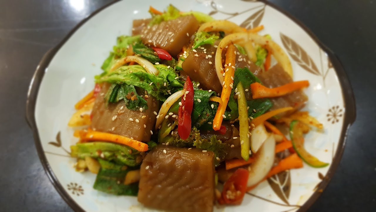 도토리묵무침 도토리묵무침