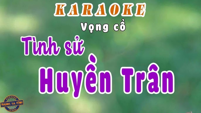 Karaoke | Tình Sử Huyền Trân | song ca (full beat)