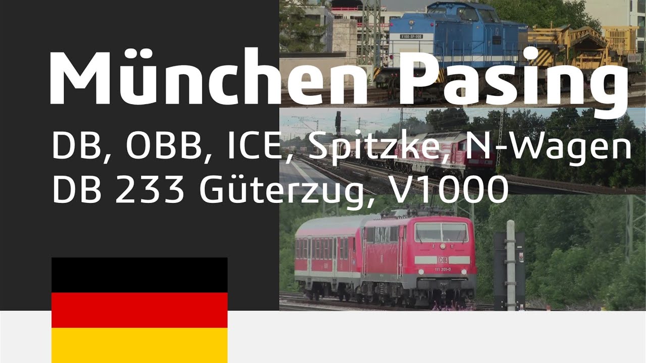DB ICE, S-Bahn, Regio, N-Wagen, ÖBB, Spitzke, Emeran Braun & Güterzug/ Cargo at München Pasing HD