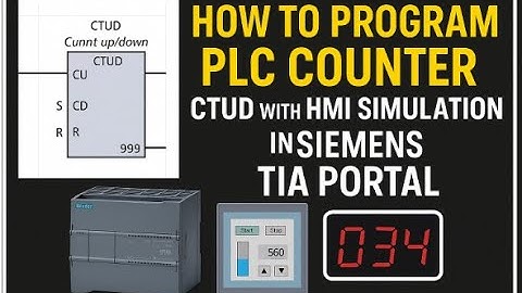 How to Program PLC Counter Operations | CTUD with HMI Simulation in Siemens TIA Portal