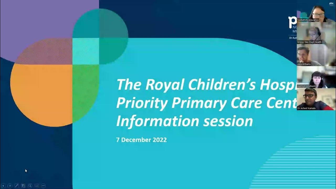 Priority Primary Care Centre Information session with the Royal
