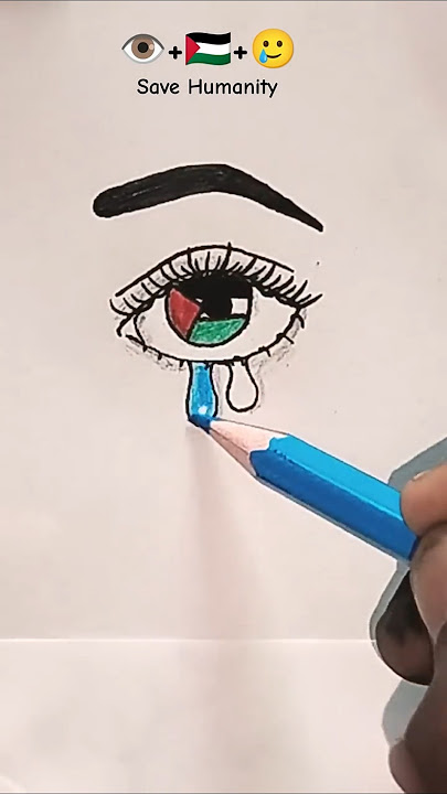 free Palestine 👁️ 🇵🇸 🥲 || emoji Mixing arts #shorts