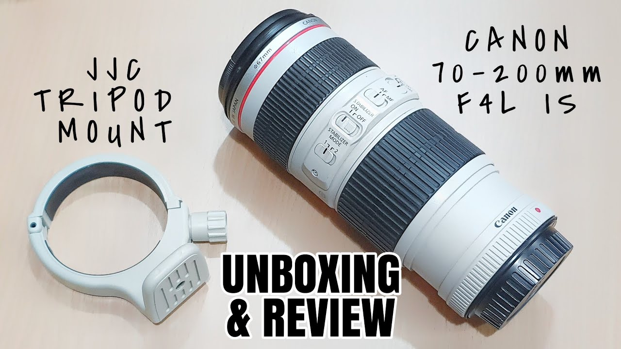 JJC Tripod Mount for Canon 70200 F4l IS ( malay ) YouTube
