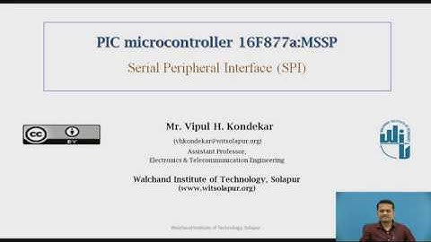 PIC microcontroller 16F877a MSSP Serial Peripheral Interface SPI V3