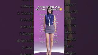 Katseye Fights Over Who Like You More! #kpop #katseye  #shorts #trending #lesserafim #music #ive