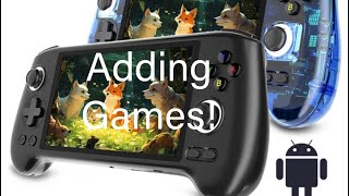 Anbernic RG556 Adding games directly to the device.