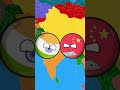 India being racist to china meanwhile china 💀#countryballs #shorts