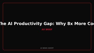 The AI Productivity Gap: Why 8x More Code Only Means 30% More Releases #Shorts