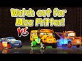 Driven to Win Cars Racing! Miss Fritter Battles Mater and Lightning!