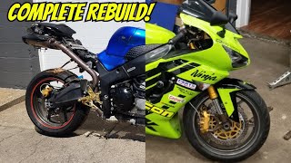 Restoring a WRECKED Kawasaki NINJA 636 | Complete Rebuild!