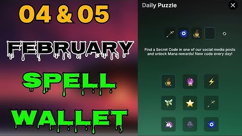 Spell wallet daily puzzle today 04 & 05 February | spell wallet daily puzzle | #spellwallet #combo |