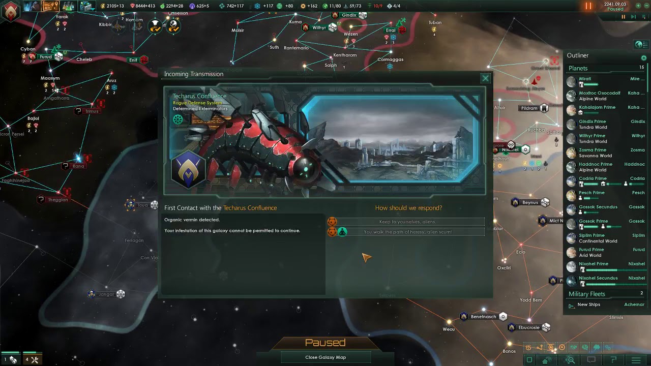 Stellaris vs. 15 Determined Exterminators with Glavius+Enhanced AI Part 4.