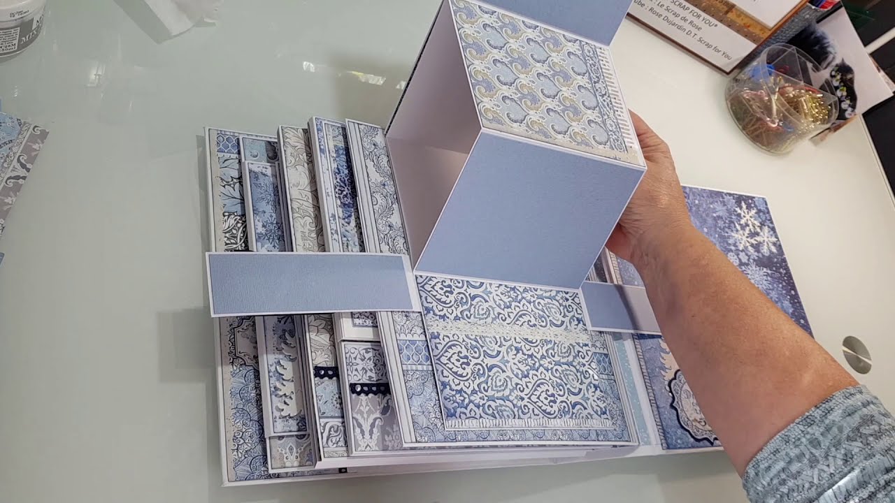 Album Winter Tales Projet terminé #stamperia #wintertales #album #tutoriel