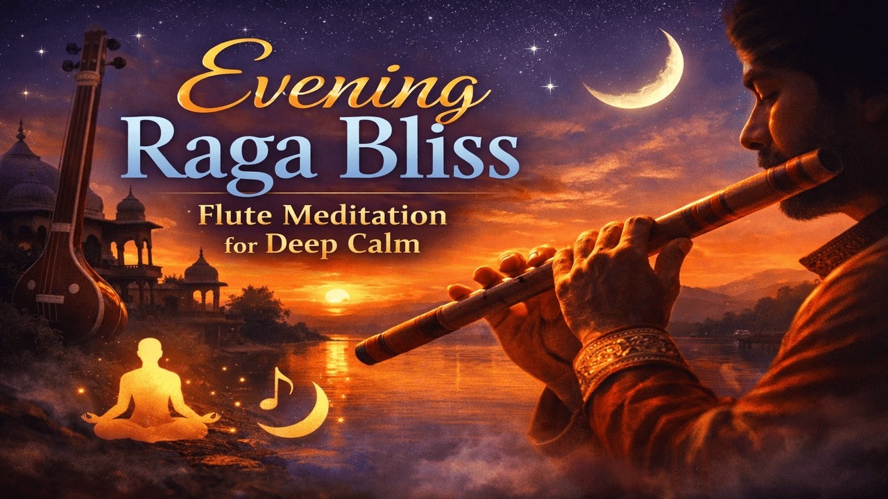 Evening Raga Bliss 🌙 AI Flute Meditation for Deep Calm @RagaVerseAI