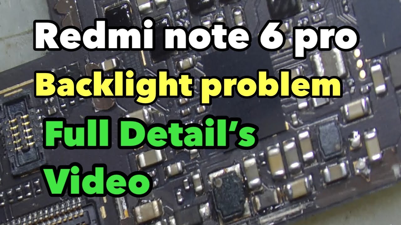 Redmi note 6 pro backlight problem | light problem