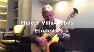 Heitor Villa-Lobos Etude IX by Bruno Schoenaerts on classical guitar Wealth
