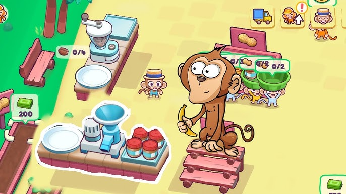 Monkey mart part - 4, new almond stall and coffee stall, Monkey game, poki  poki games