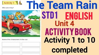 Famous THE TEAM RAIN |BEEHIVE ACTIVITY BOOK| CLASS 1| ENGLISH| UNIT 4|Activity 1 to 10 Net Worth