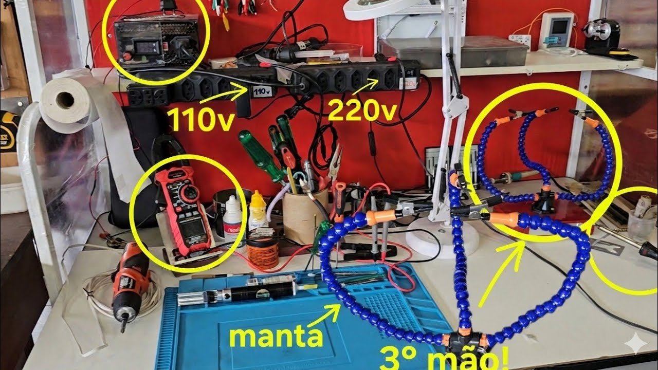 Sem bancada eletrônica? Como montar uma e as ferramentas básicas que você precisa!