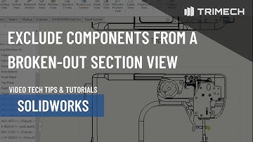Exclude Components From a Broken Out Section View in SOLIDWORKS