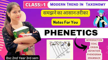 Phenetic Classification || Phenogram || Phenetic system of classification || Bilingual @sciencewaali