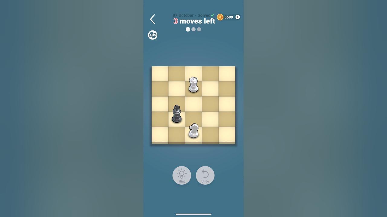 Pocket Chess 7 October 2023 Daily Challenge (K vs Q & N) pocketchess 