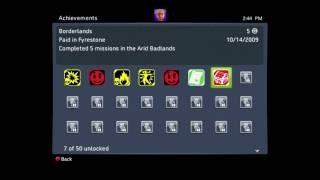 Borderlands achievements and loading screen load time.