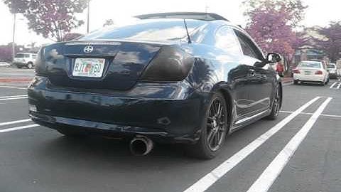 scion tc 2008 with header and without a resonator